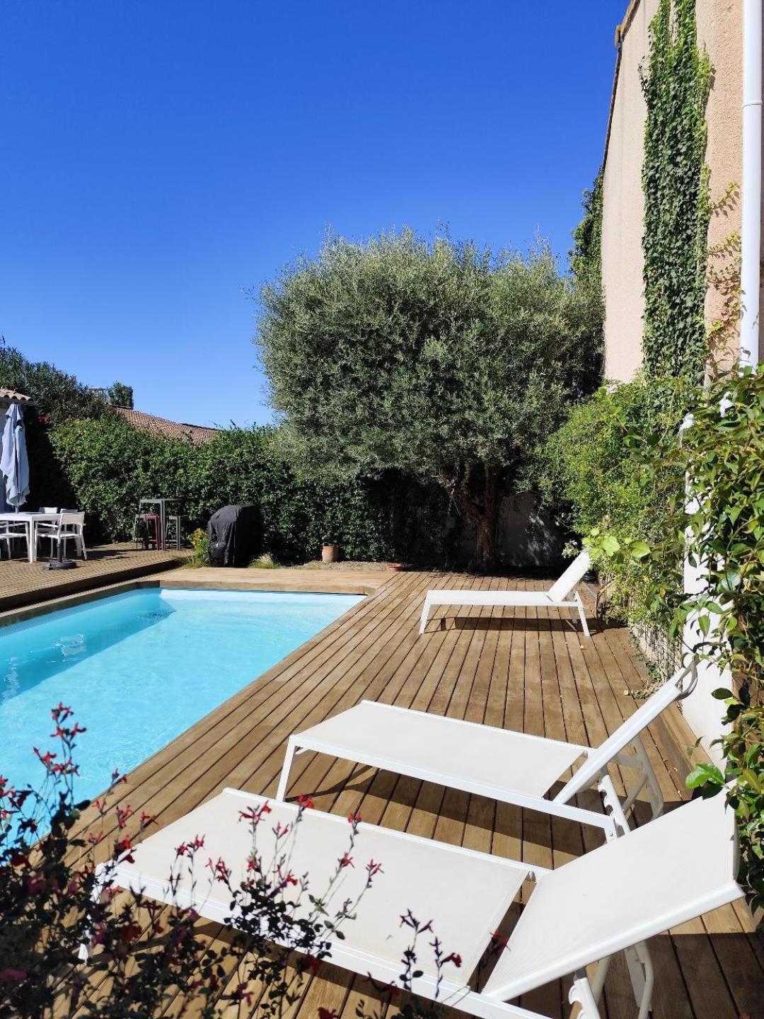 Chambre Studio Independante Au Calme Vue Sur Piscine Teyran エクステリア 写真