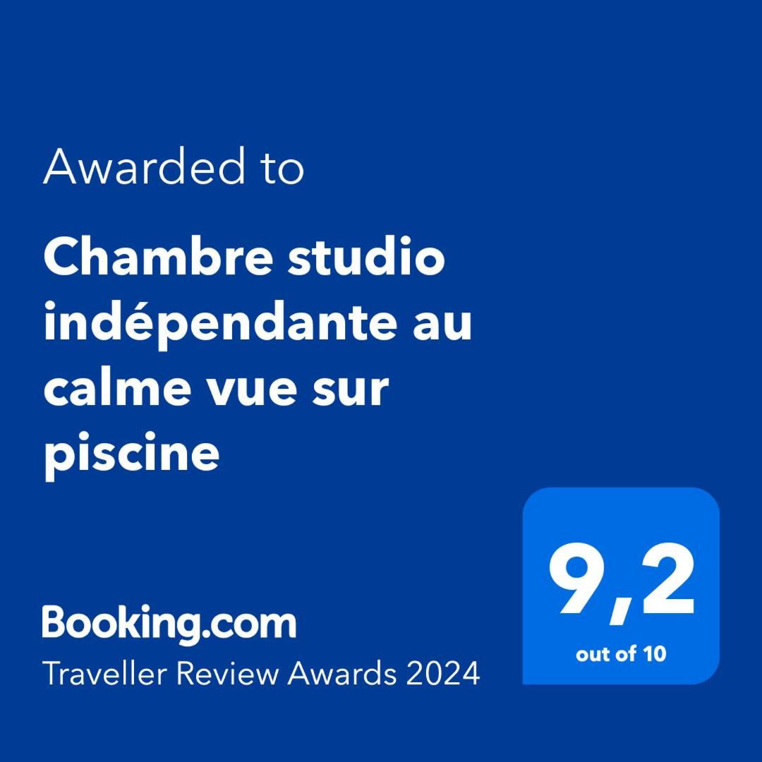Chambre Studio Independante Au Calme Vue Sur Piscine Teyran エクステリア 写真